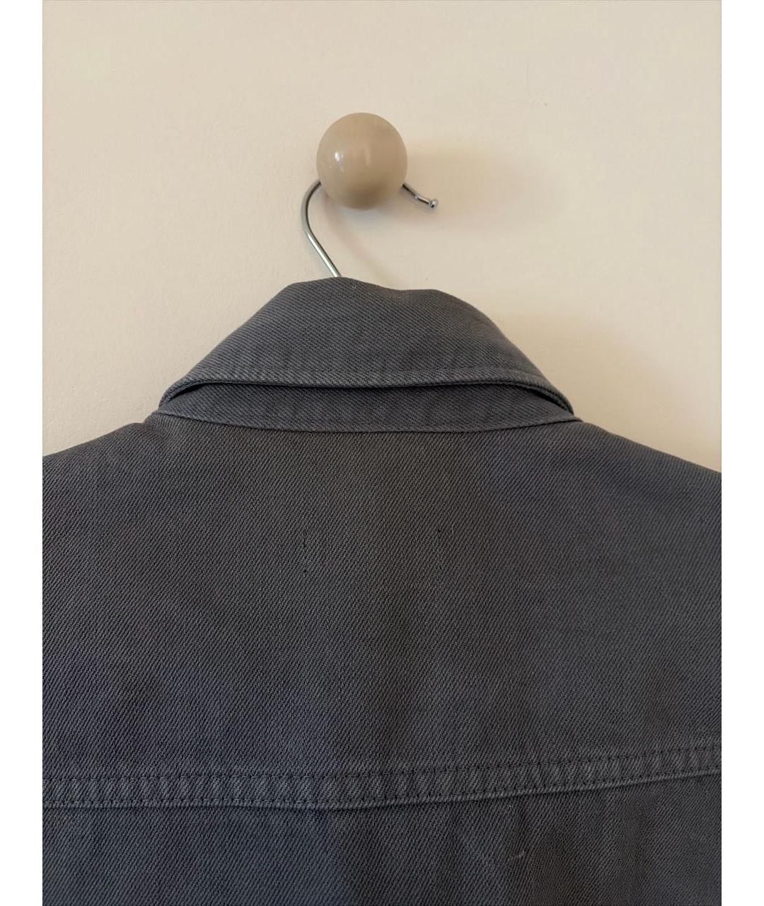 RAF SIMONS Антрацитовая хлопковая кэжуал рубашка, фото 3