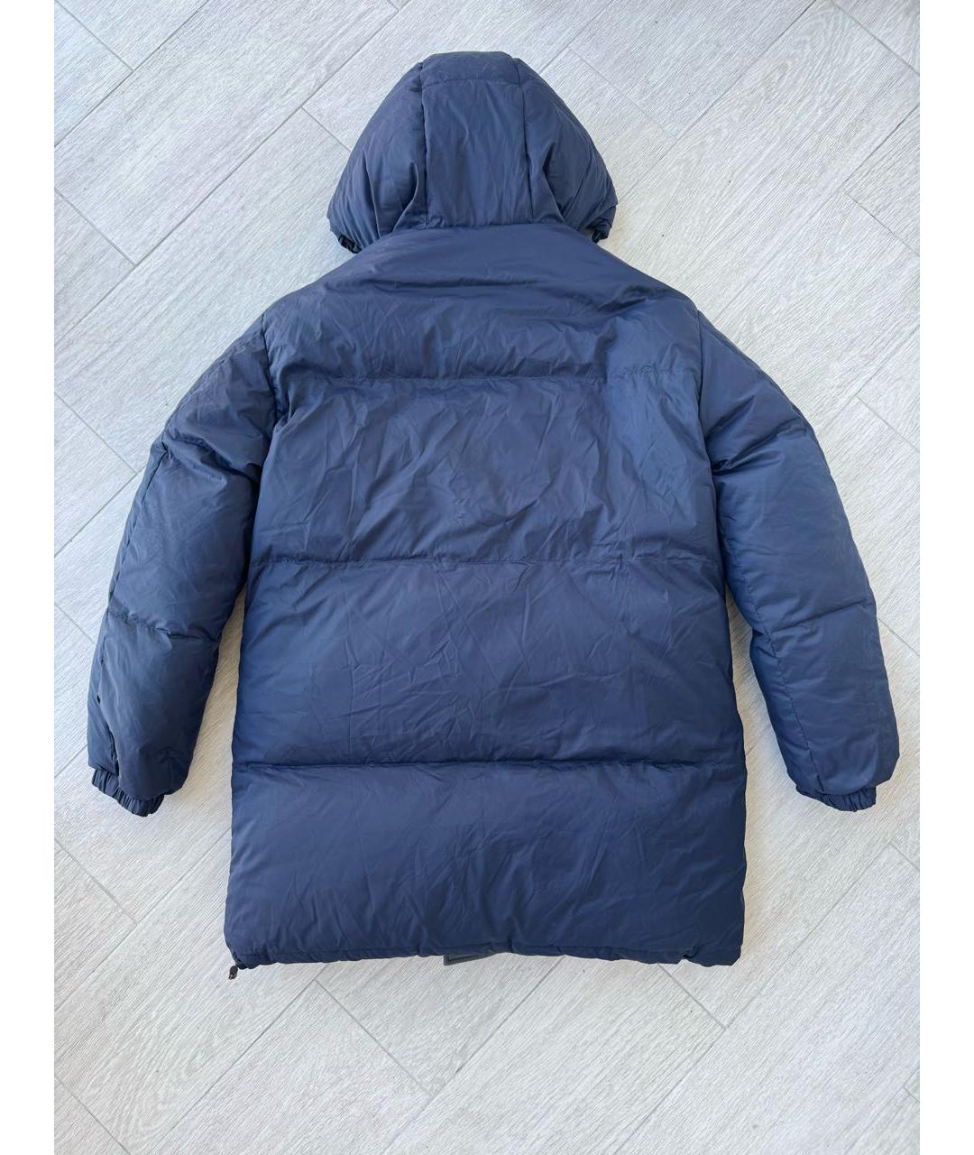 YVES SALOMON Серый полиэстеровый пуховик, фото 4