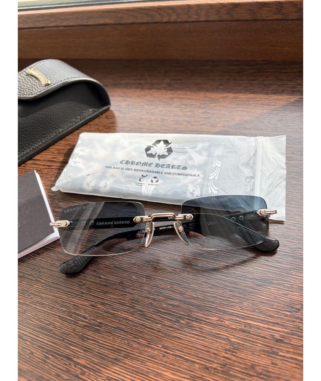 CHROME HEARTS Черные солнцезащитные очки, фото 3