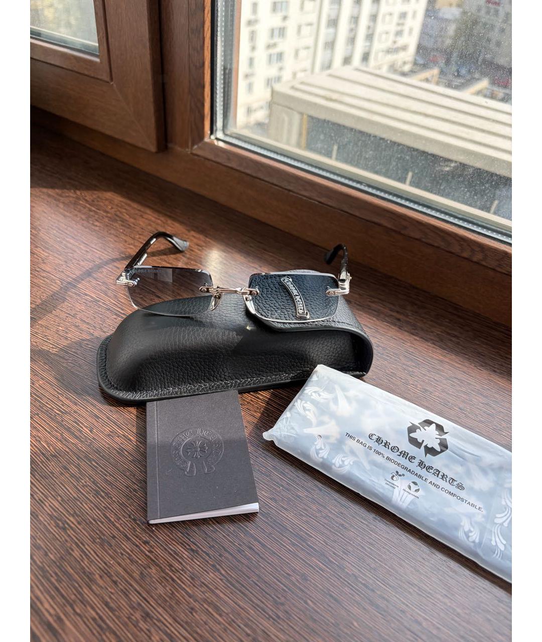 CHROME HEARTS Черные солнцезащитные очки, фото 7