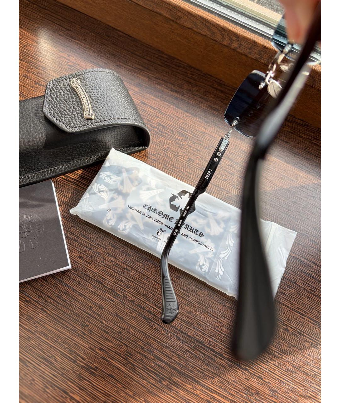 CHROME HEARTS Черные солнцезащитные очки, фото 2