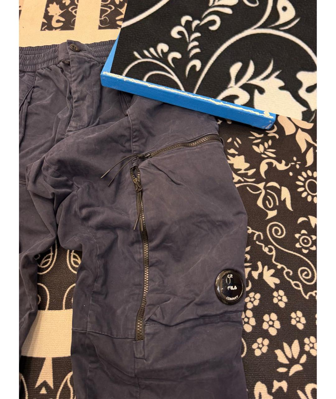 CP COMPANY Темно-синие хлопковые повседневные брюки, фото 3