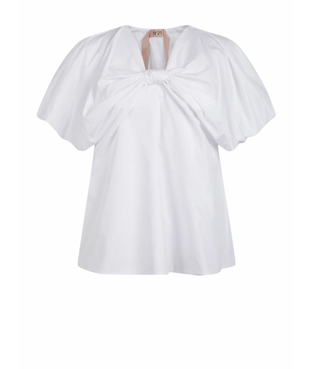 NO. 21 Белая хлопковая блузы, фото 1