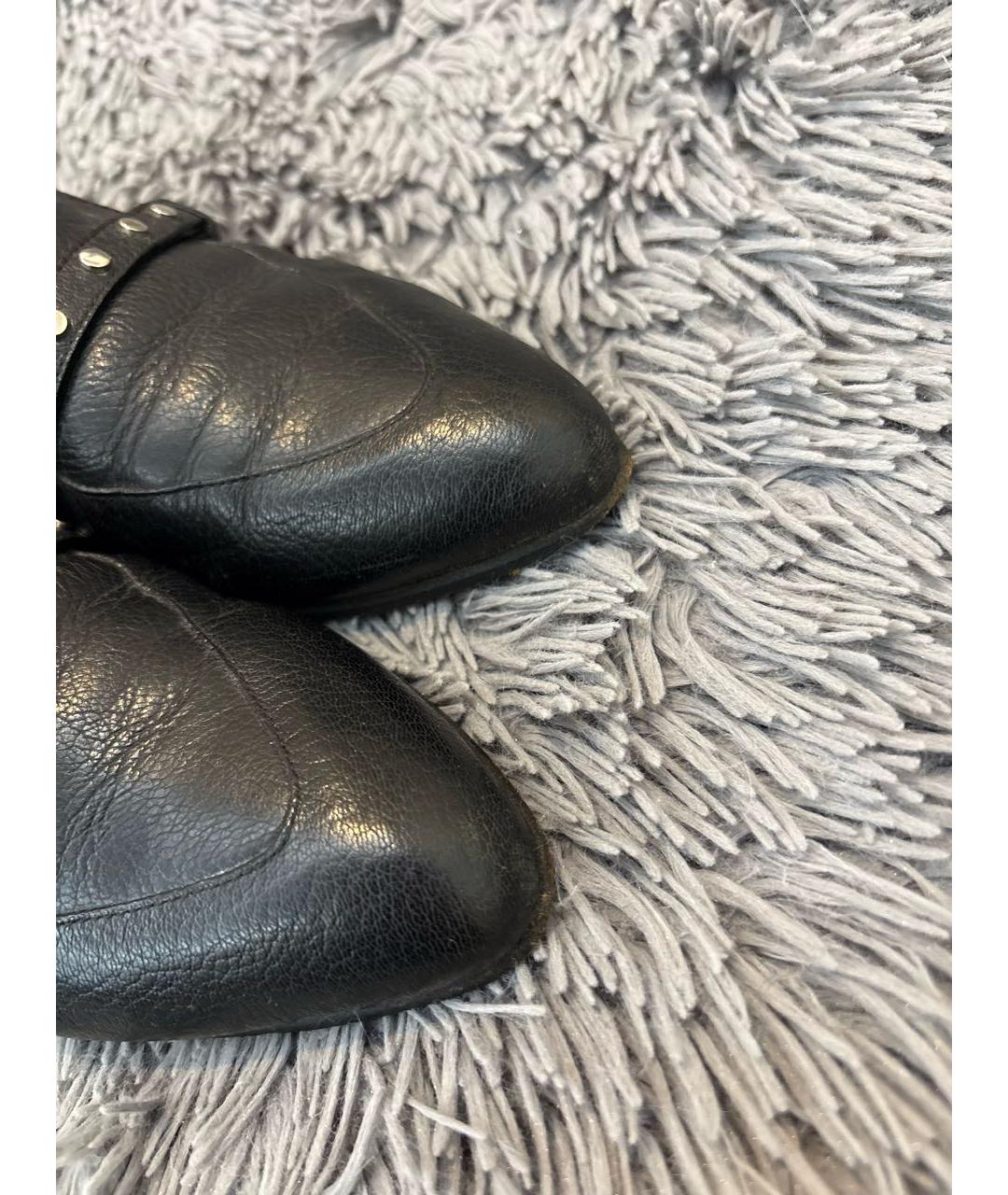 JIMMY CHOO Черные кожаные ботильоны, фото 6