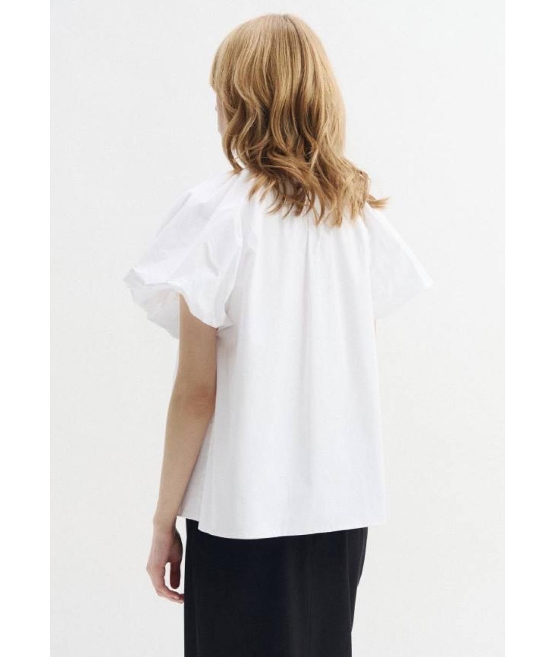 NO. 21 Белая хлопковая блузы, фото 5