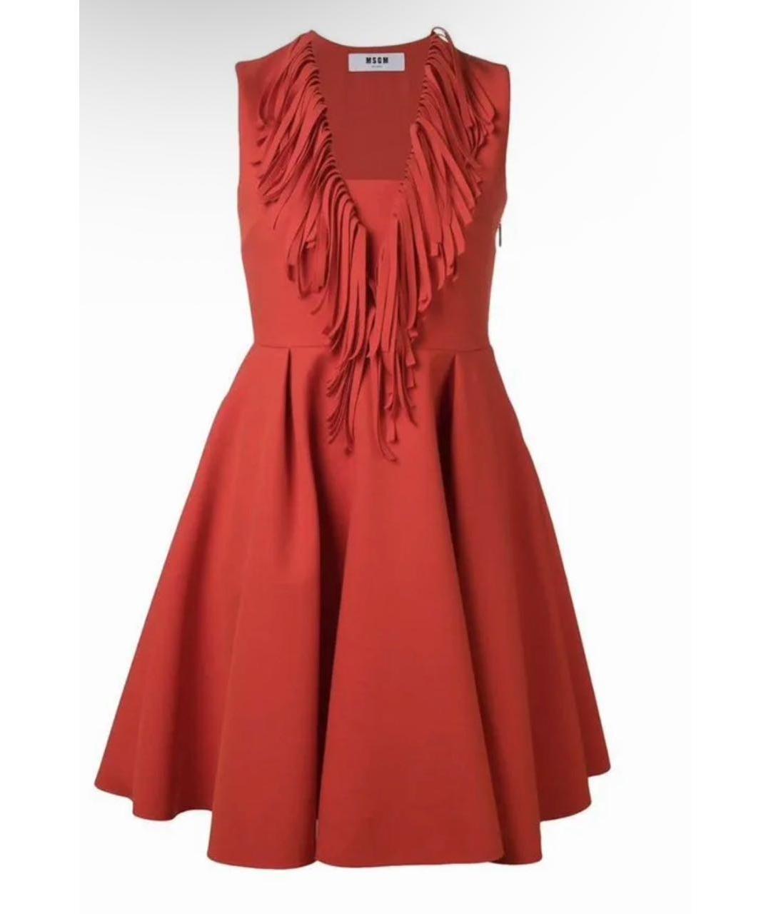 MSGM Красное вечернее платье, фото 6