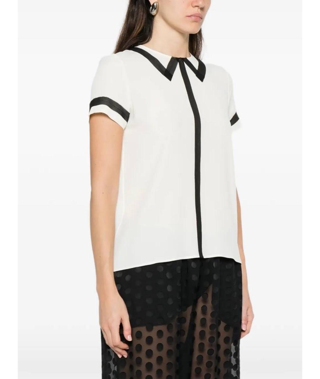 NO. 21 Белая шелковая блузы, фото 2