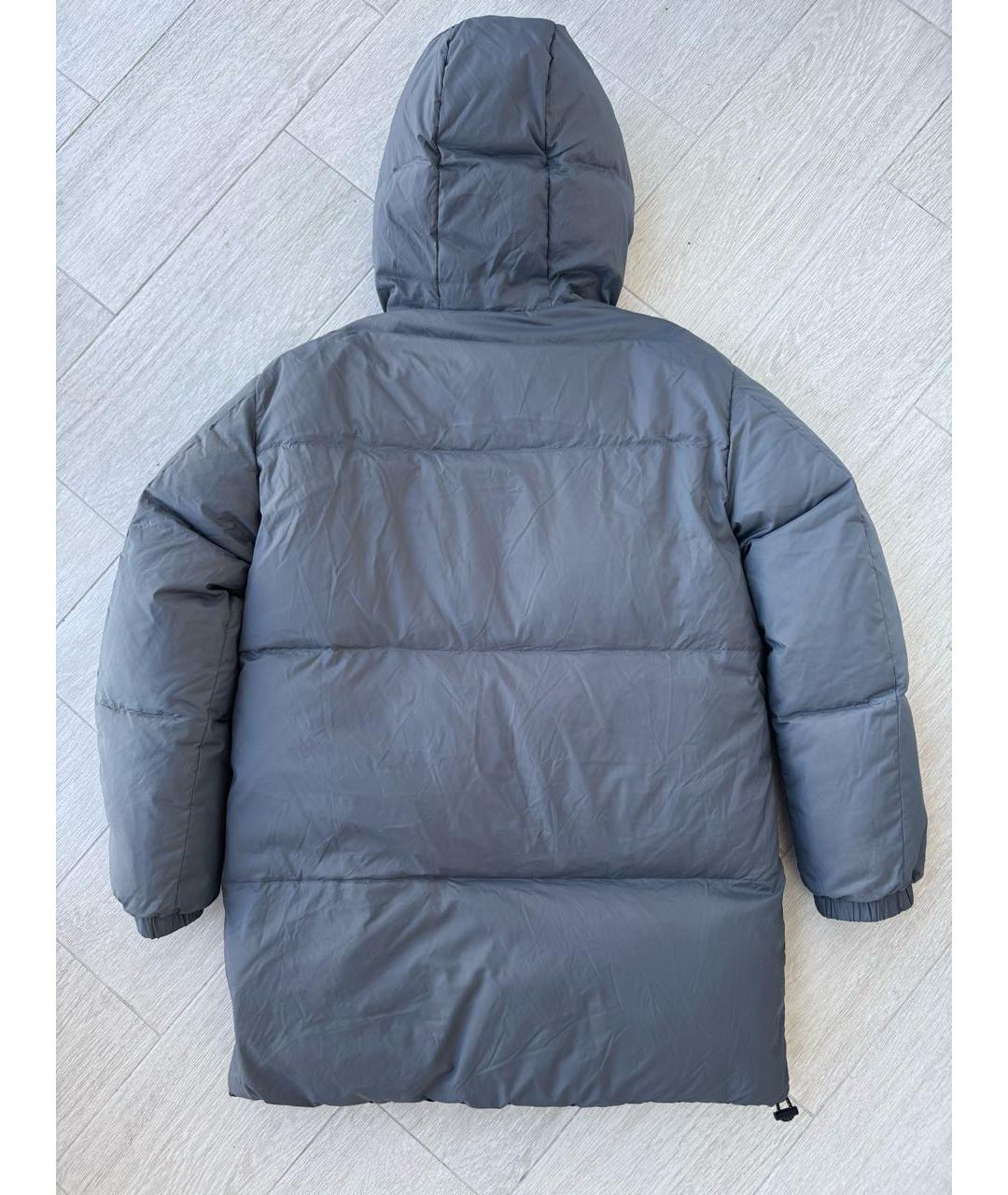 YVES SALOMON Синий полиэстеровый пуховик, фото 4