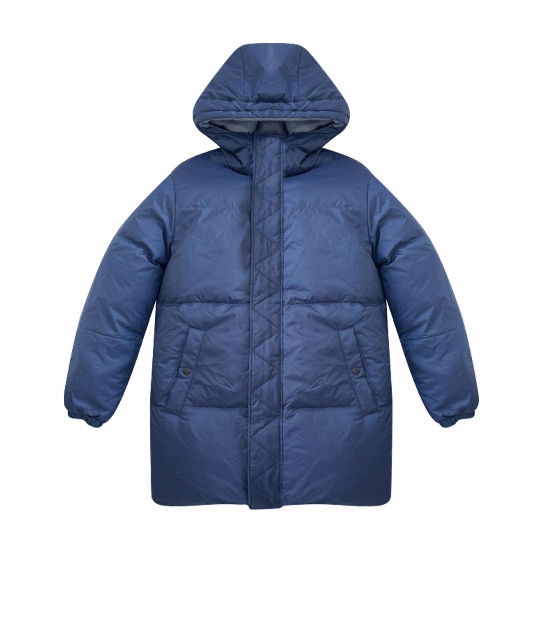 YVES SALOMON Синий полиэстеровый пуховик, фото 1