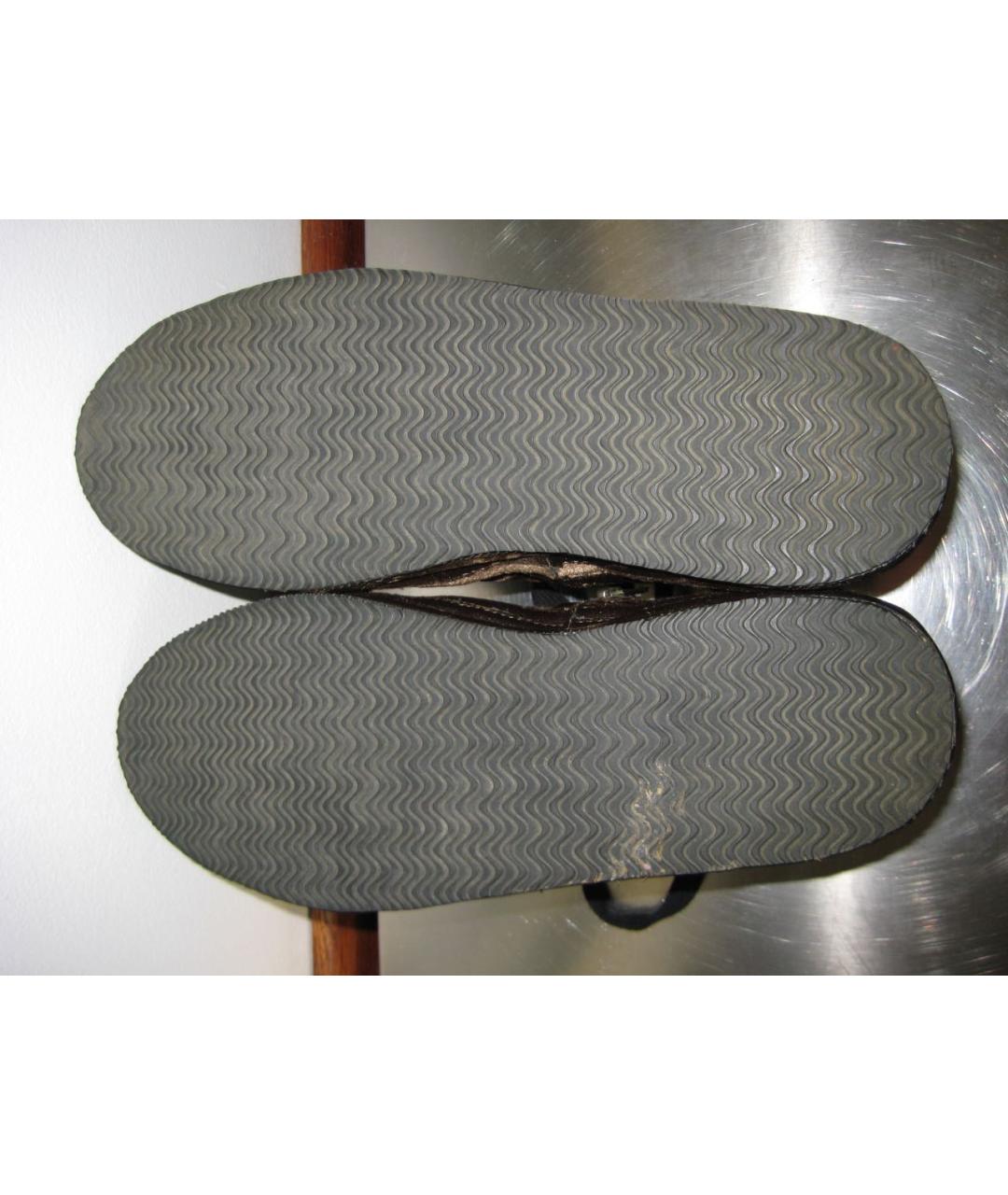 ANN DEMEULEMEESTER Коричневые бархатные высокие кроссовки / кеды, фото 8