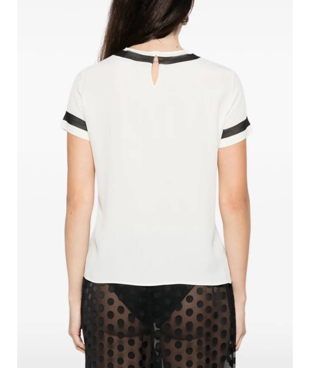 NO. 21 Белая шелковая блузы, фото 4