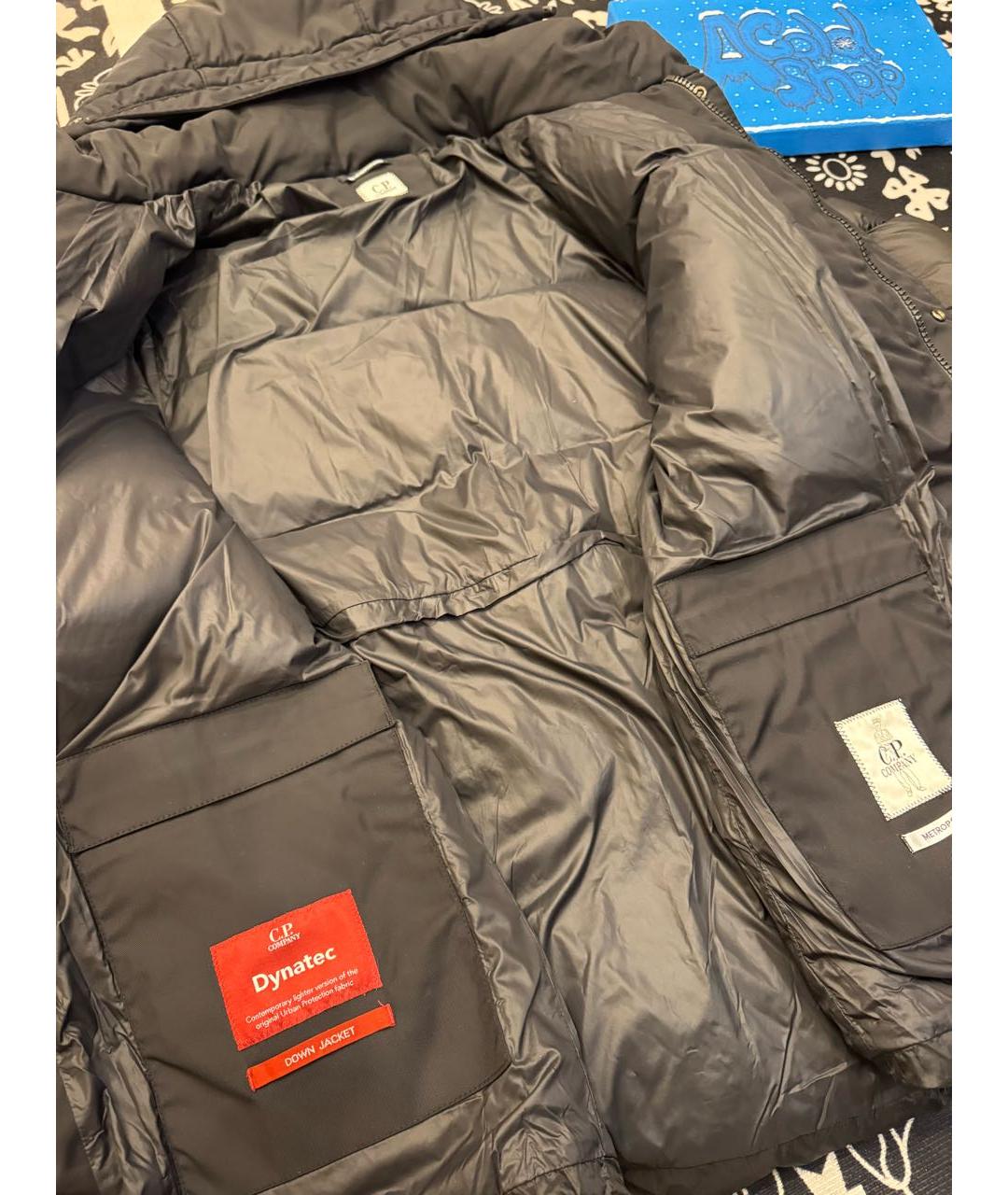 CP COMPANY Черная полиамидовая куртка, фото 4