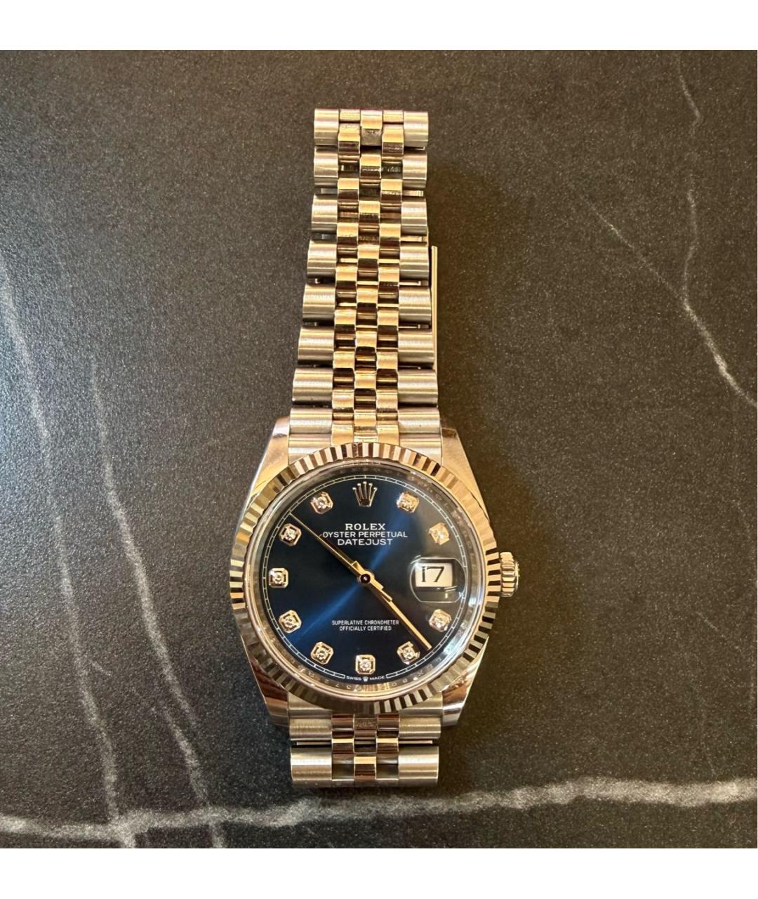 ROLEX Серебряные часы из белого золота, фото 7