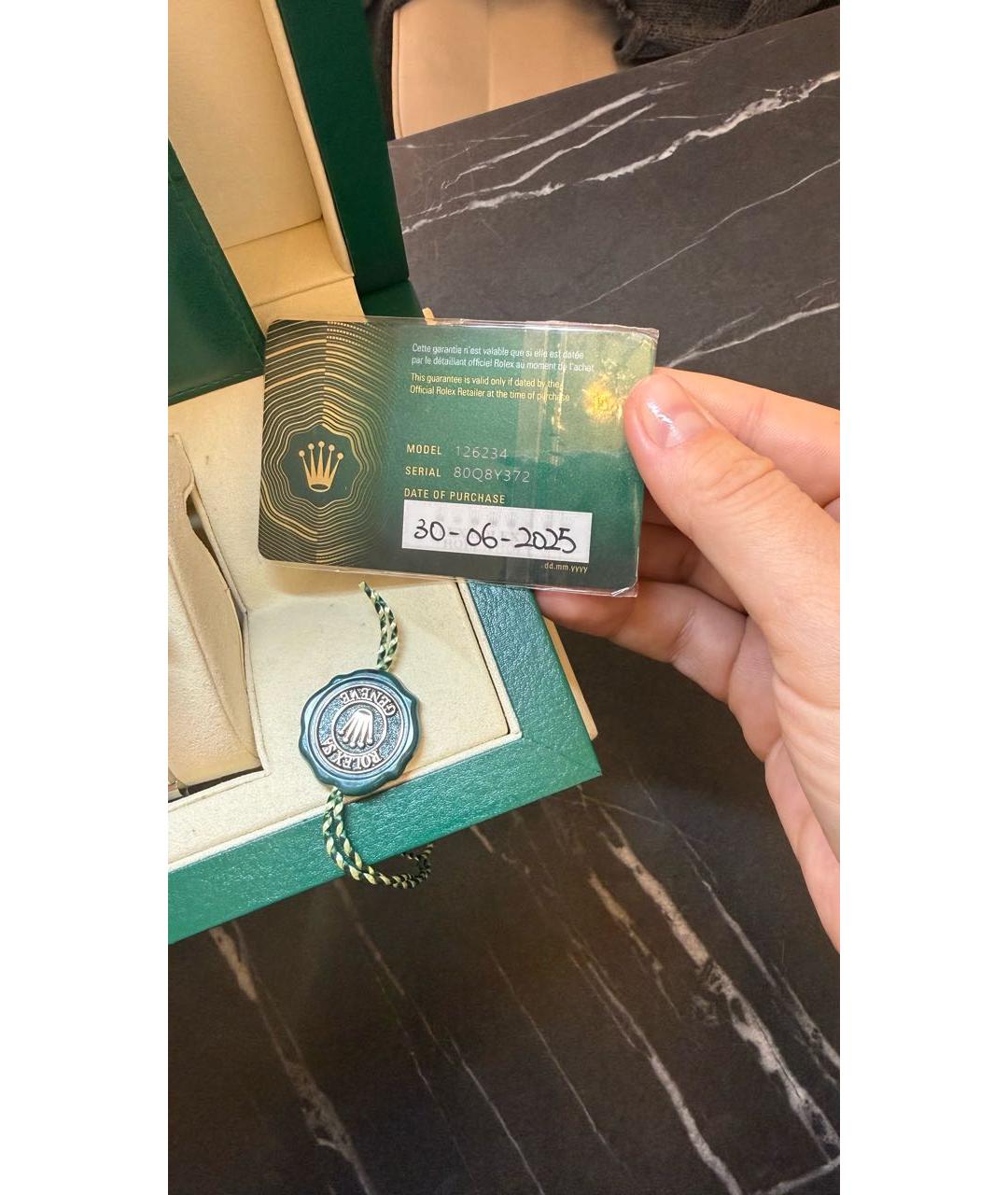 ROLEX Серебряные часы из белого золота, фото 5