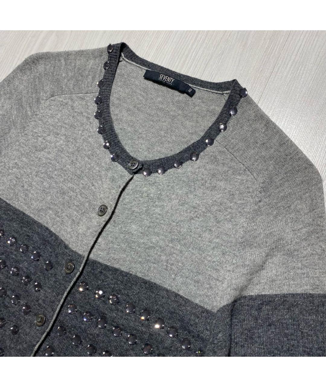 SEVENTY Антрацитовый кардиган, фото 4