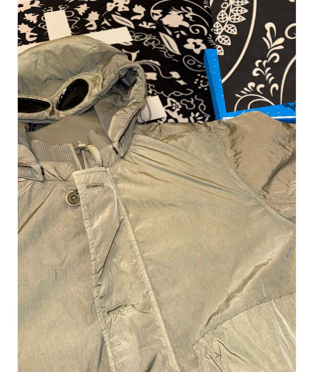 CP COMPANY Бежевая полиамидовая куртка, фото 4