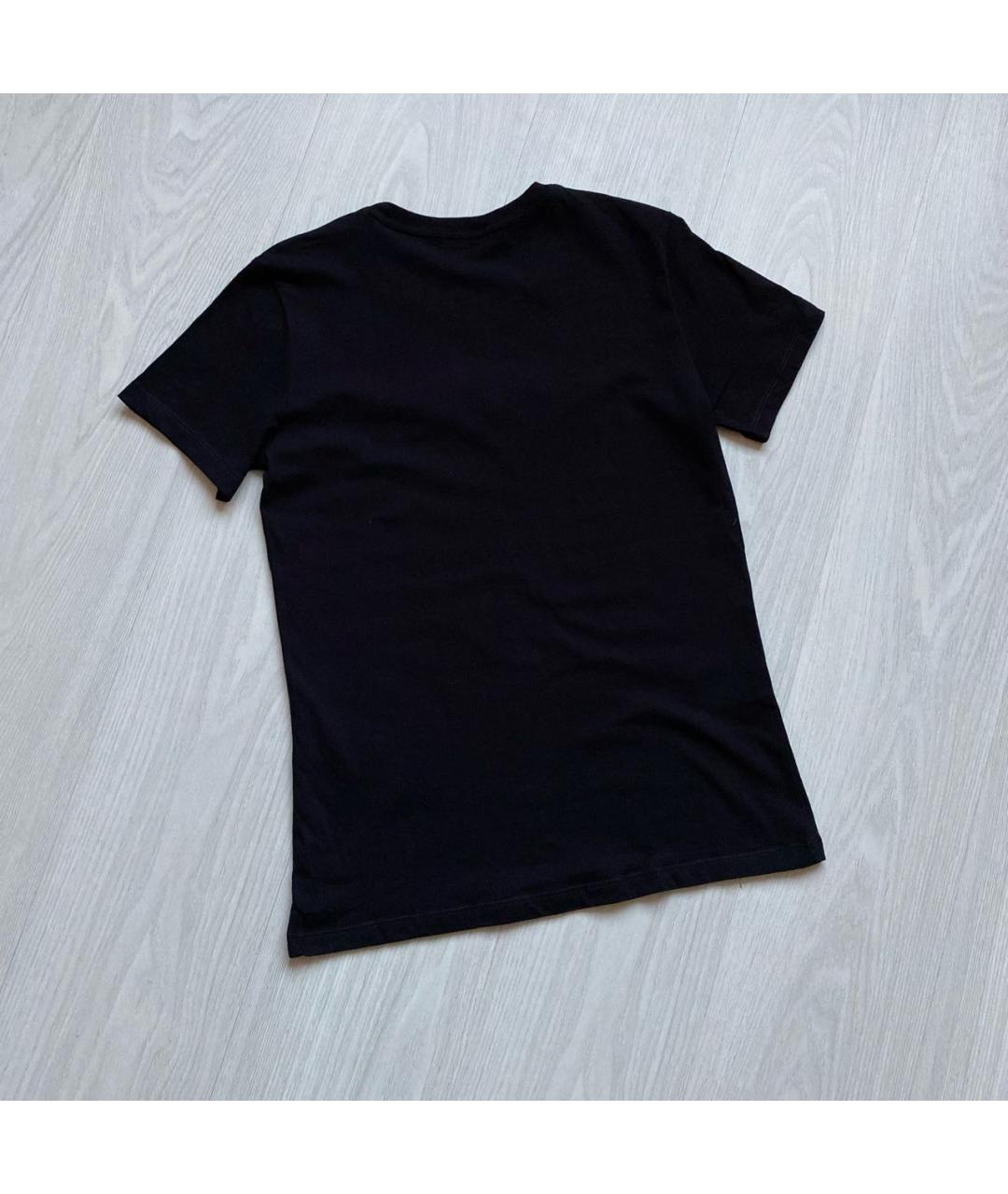 DIESEL Черная хлопковая футболка, фото 7