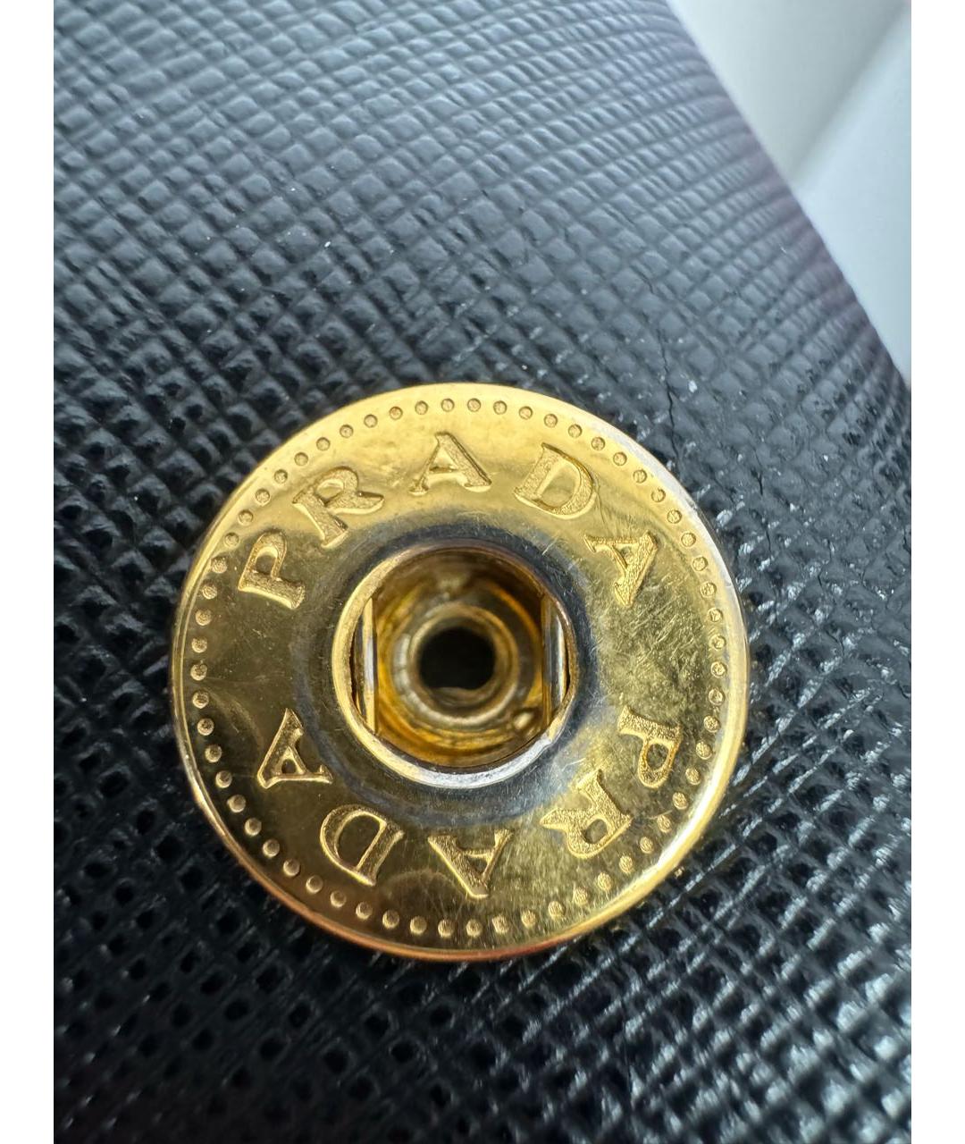 PRADA Черная кожаная сумка с короткими ручками, фото 7