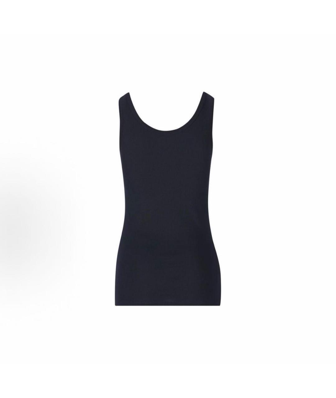 PRADA Черная хлопковая майка, фото 2