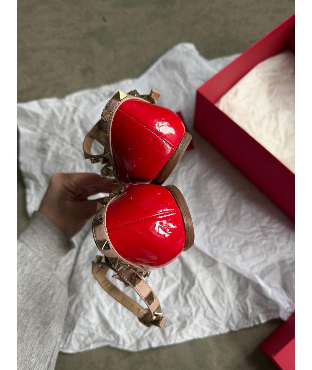 VALENTINO Красные балетки из лакированной кожи, фото 6