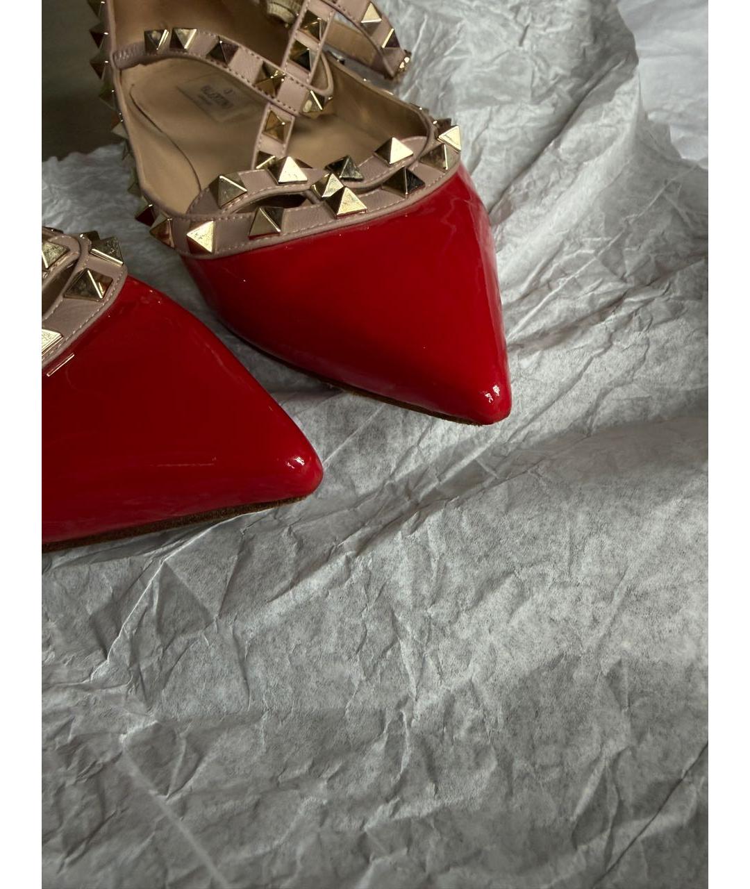 VALENTINO Красные балетки из лакированной кожи, фото 8