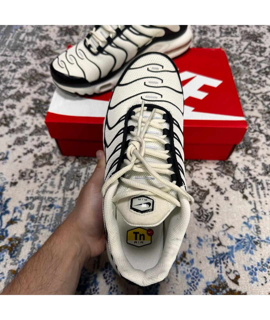 NIKE Белые синтетические низкие кроссовки / кеды, фото 3