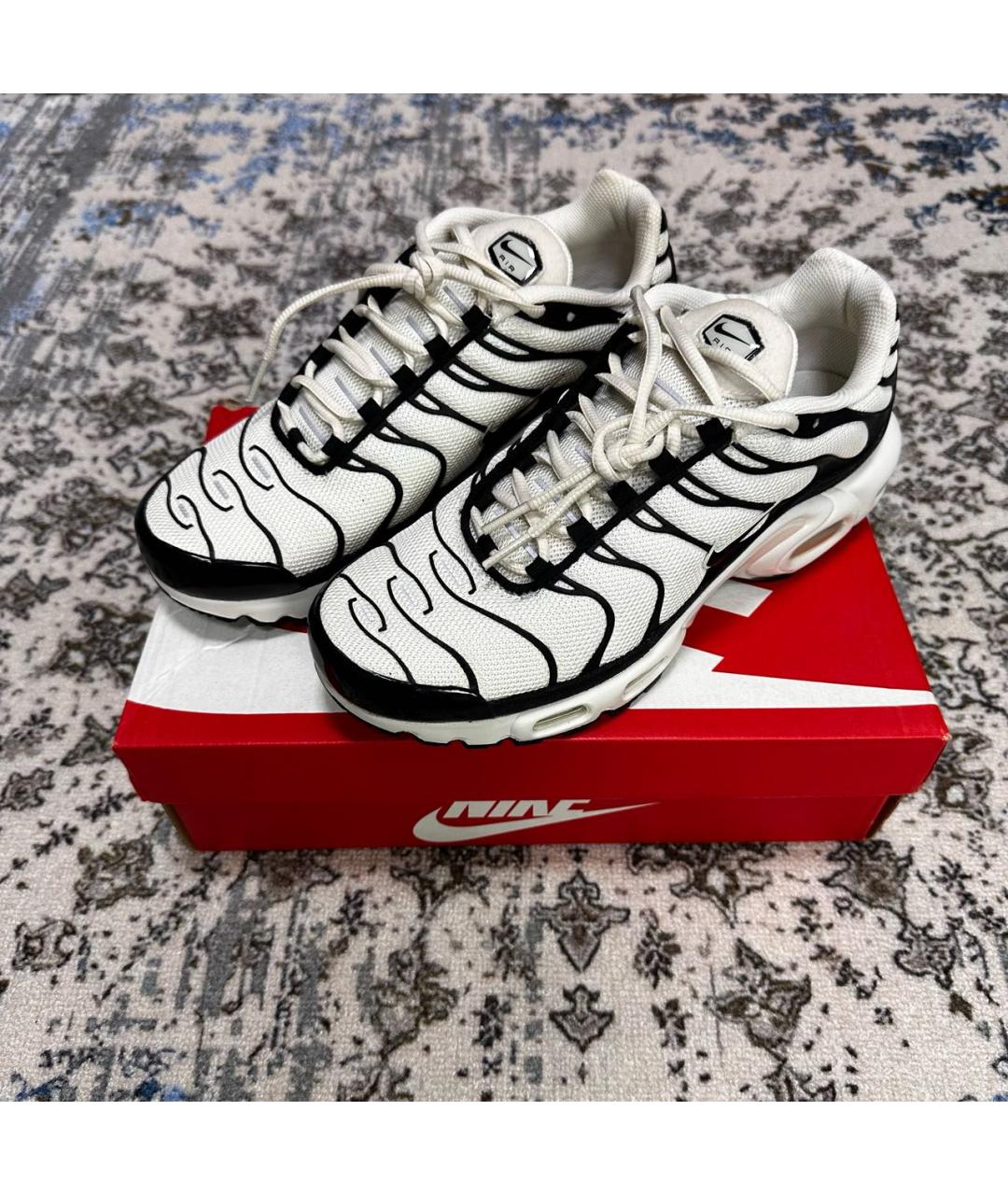 NIKE Белые синтетические низкие кроссовки / кеды, фото 5