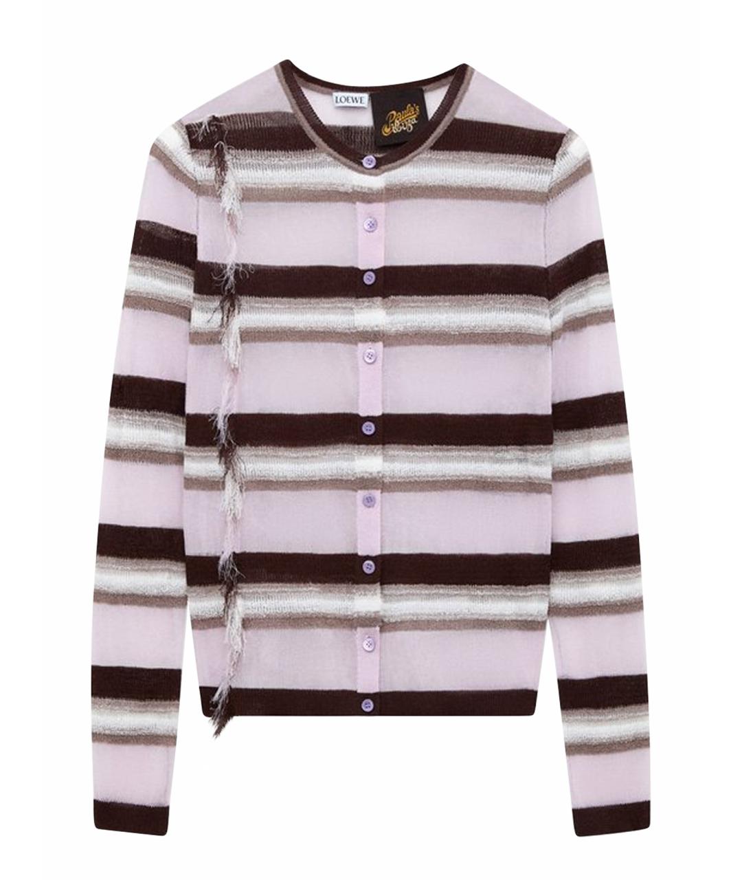 LOEWE Фиолетовый хлопковый кардиган, фото 1