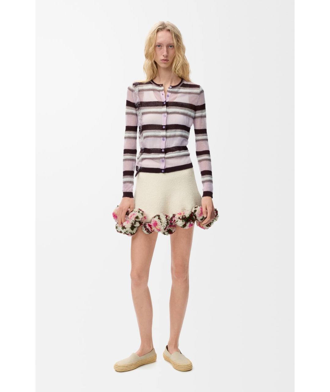 LOEWE Фиолетовый хлопковый кардиган, фото 3