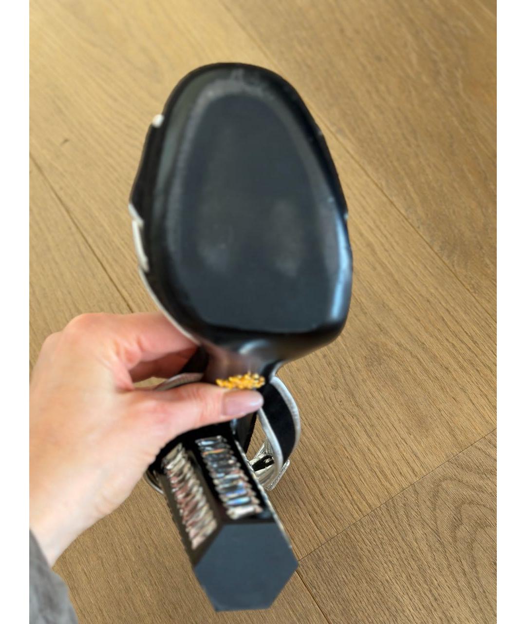 PRADA Черные замшевые босоножки, фото 8