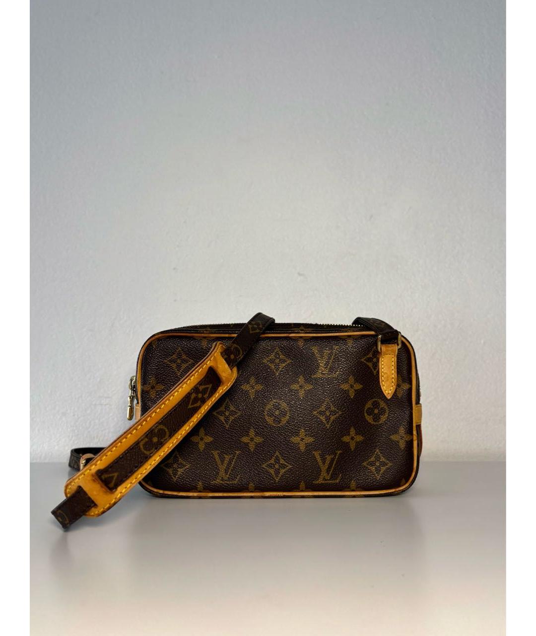 LOUIS VUITTON Коричневая сумка через плечо, фото 6