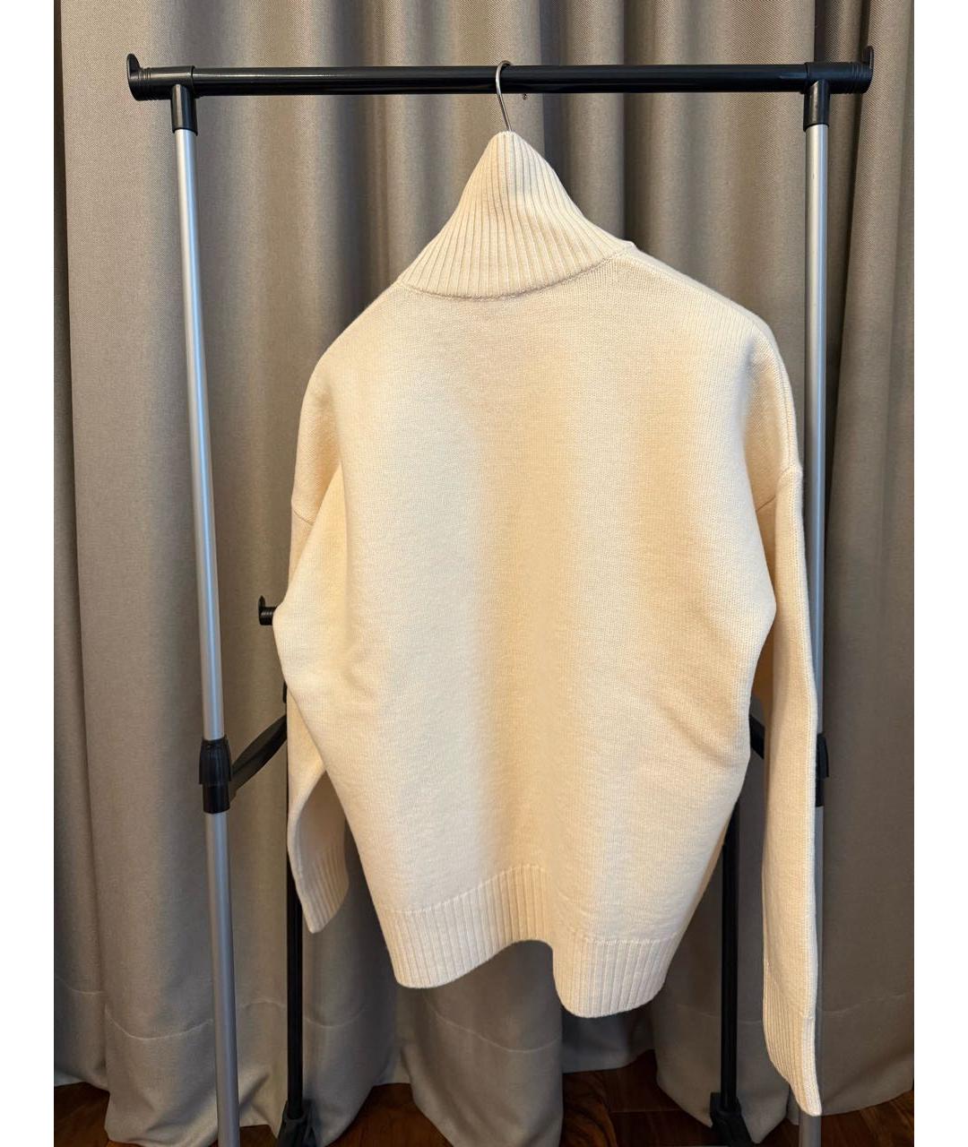 Ami Paris Бежевый шерстяной джемпер / свитер, фото 2