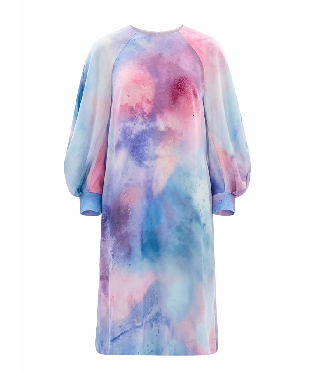 ESCADA Голубое вискозное повседневное платье, фото 1