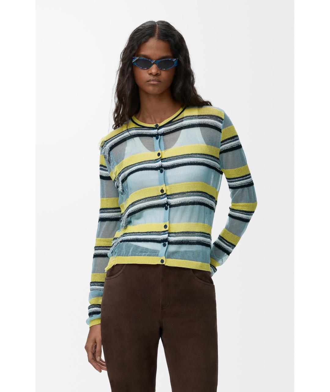 LOEWE Мульти хлопковый кардиган, фото 2