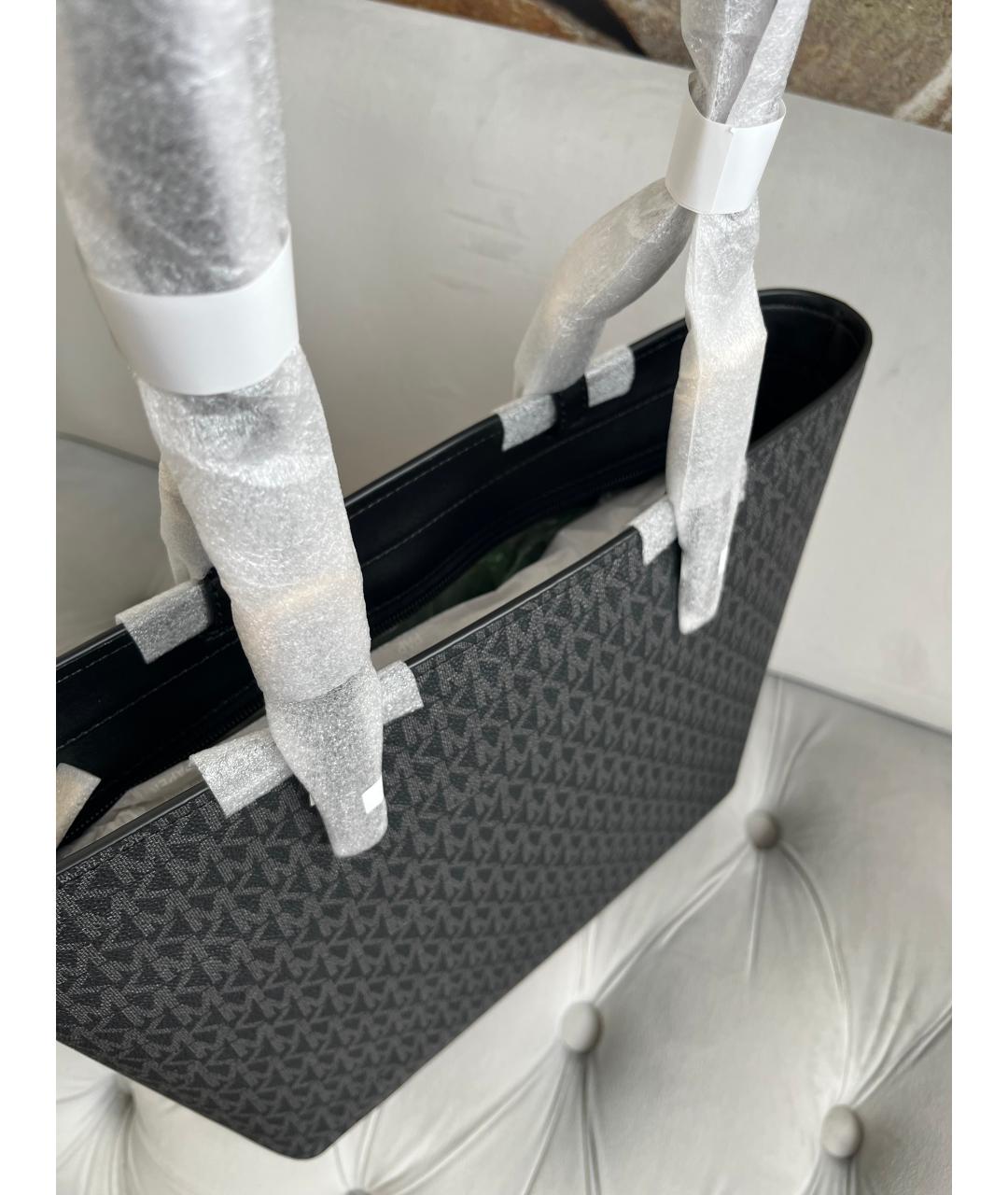 MICHAEL KORS Черная сумка тоут, фото 3