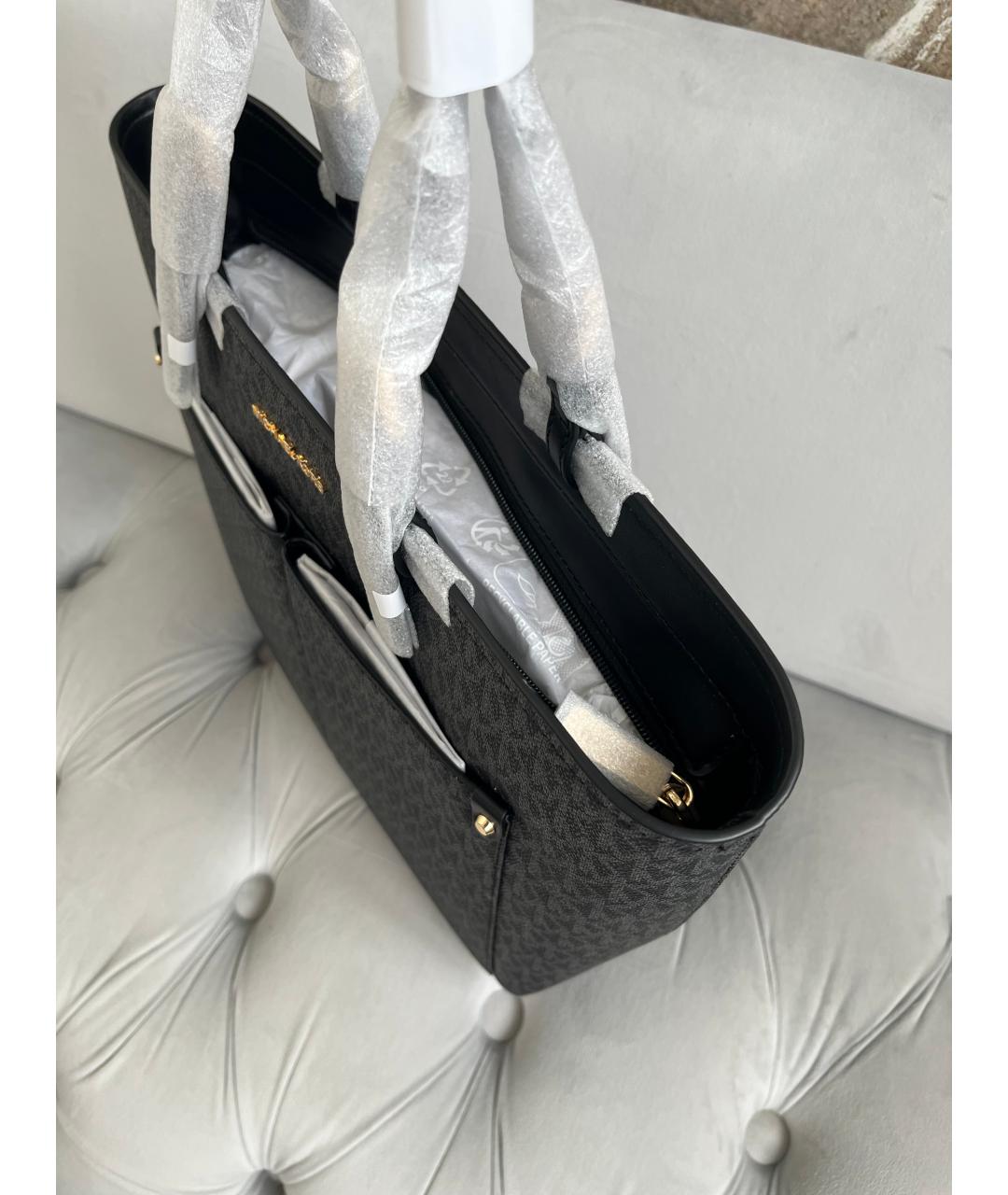 MICHAEL KORS Черная сумка тоут, фото 5