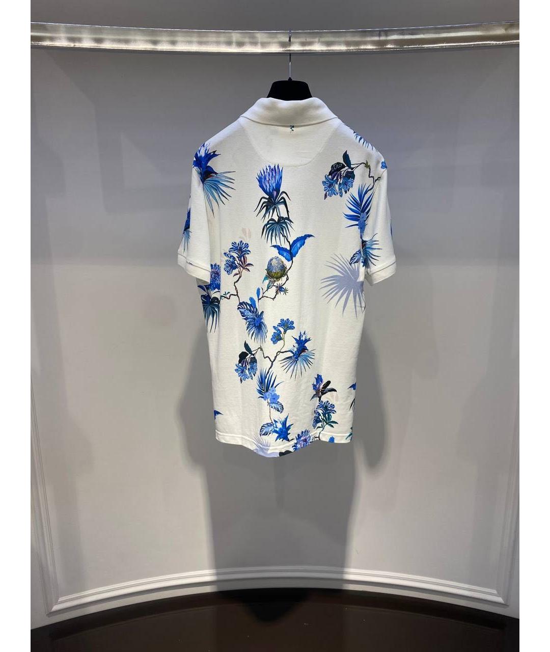 ETRO Белое хлопковое поло с коротким рукавом, фото 2