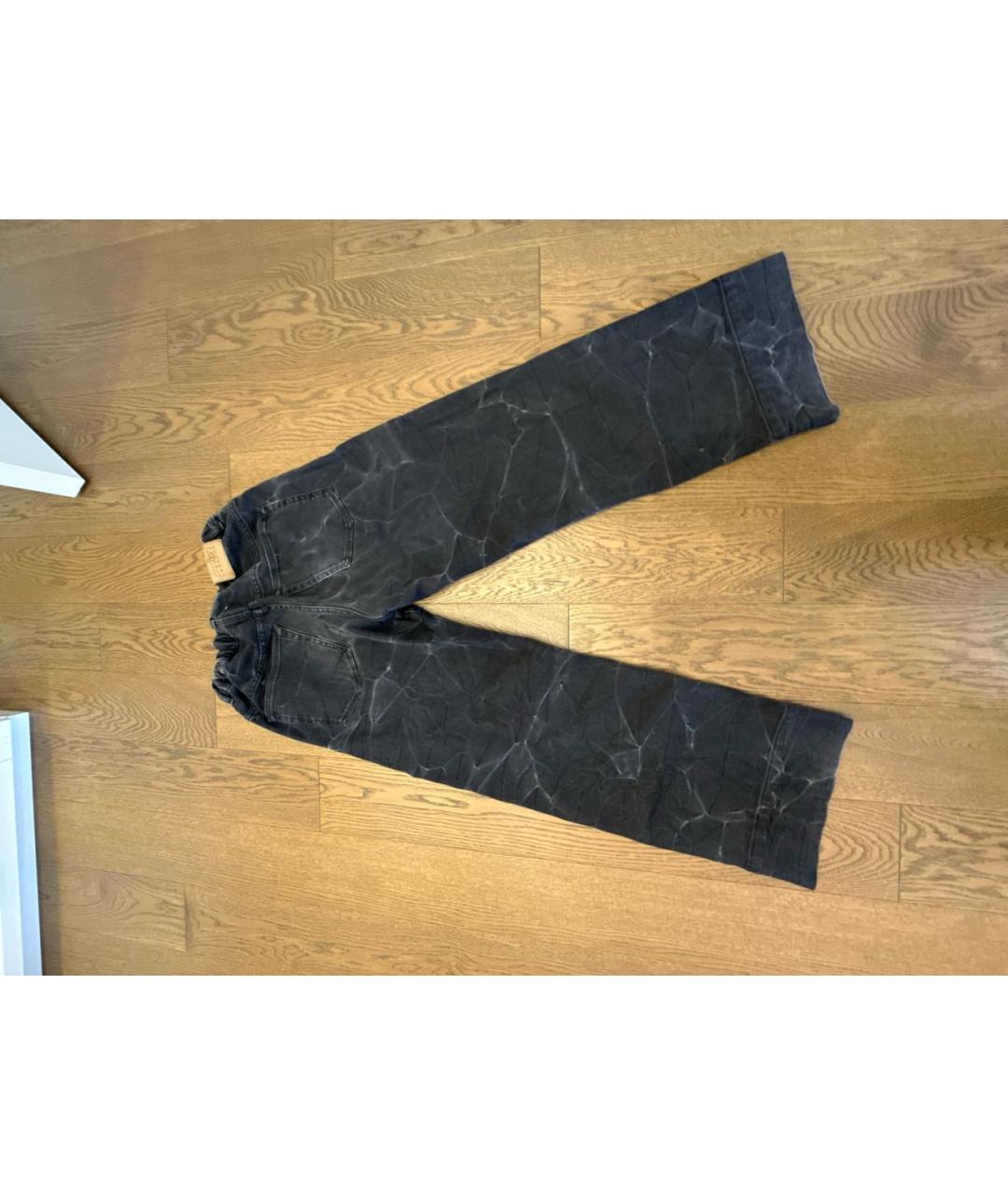 MM6 MAISON MARGIELA Антрацитовые хлопковые детские джинсы, фото 2