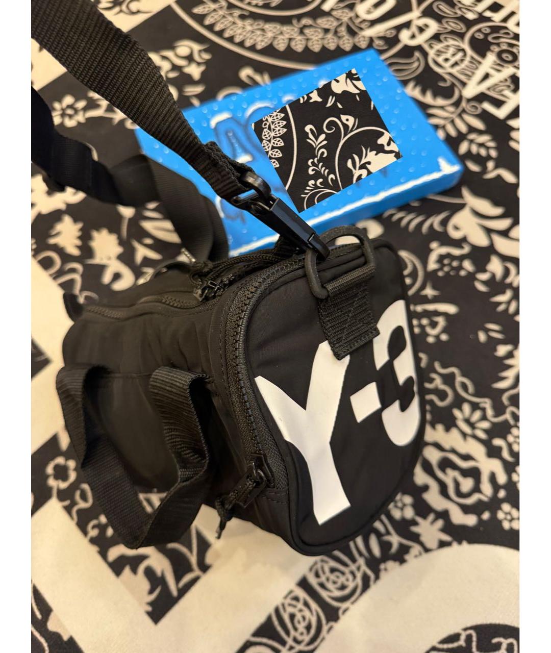 Y-3 Черная сумка на плечо, фото 2