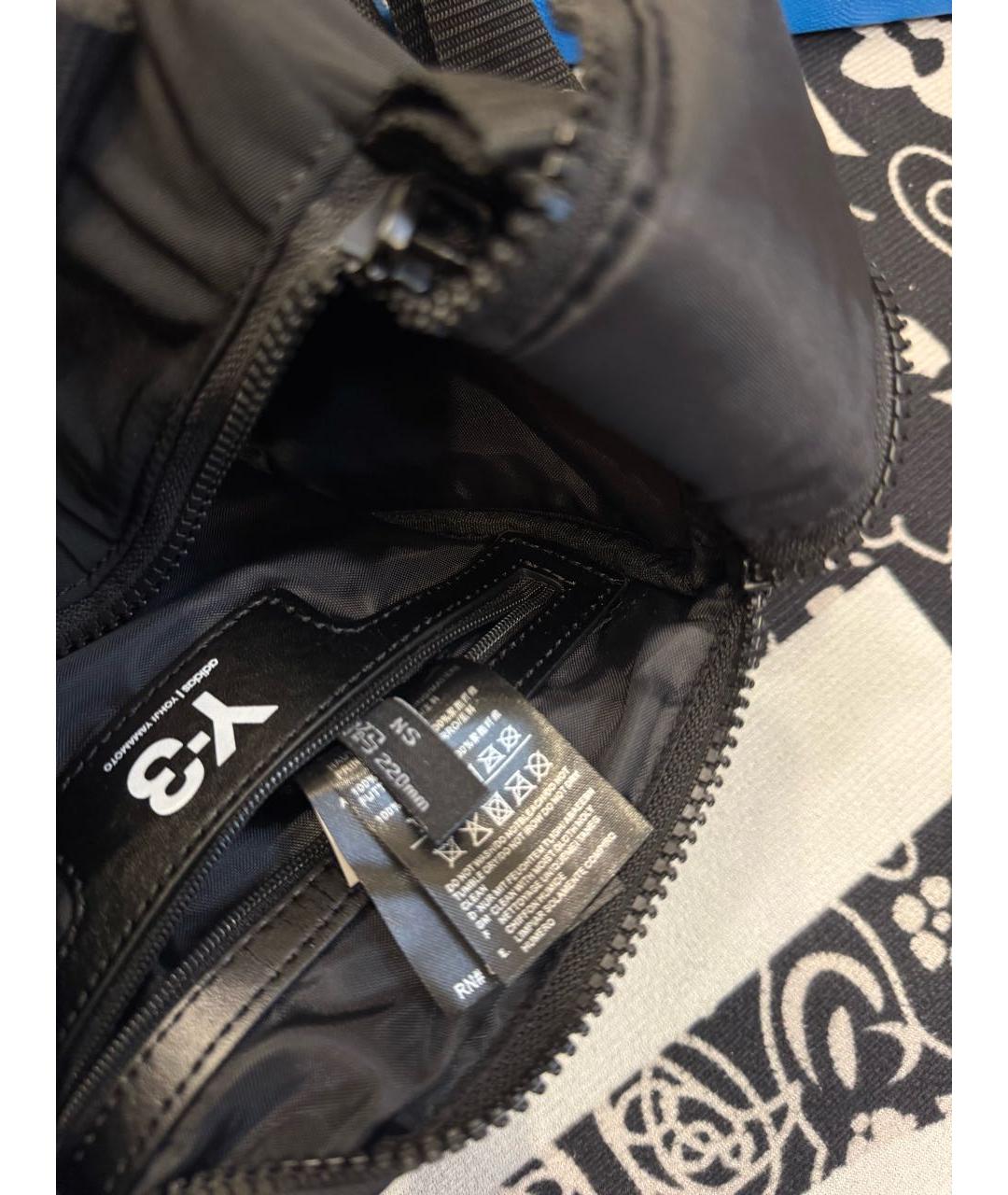 Y-3 Черная сумка на плечо, фото 4