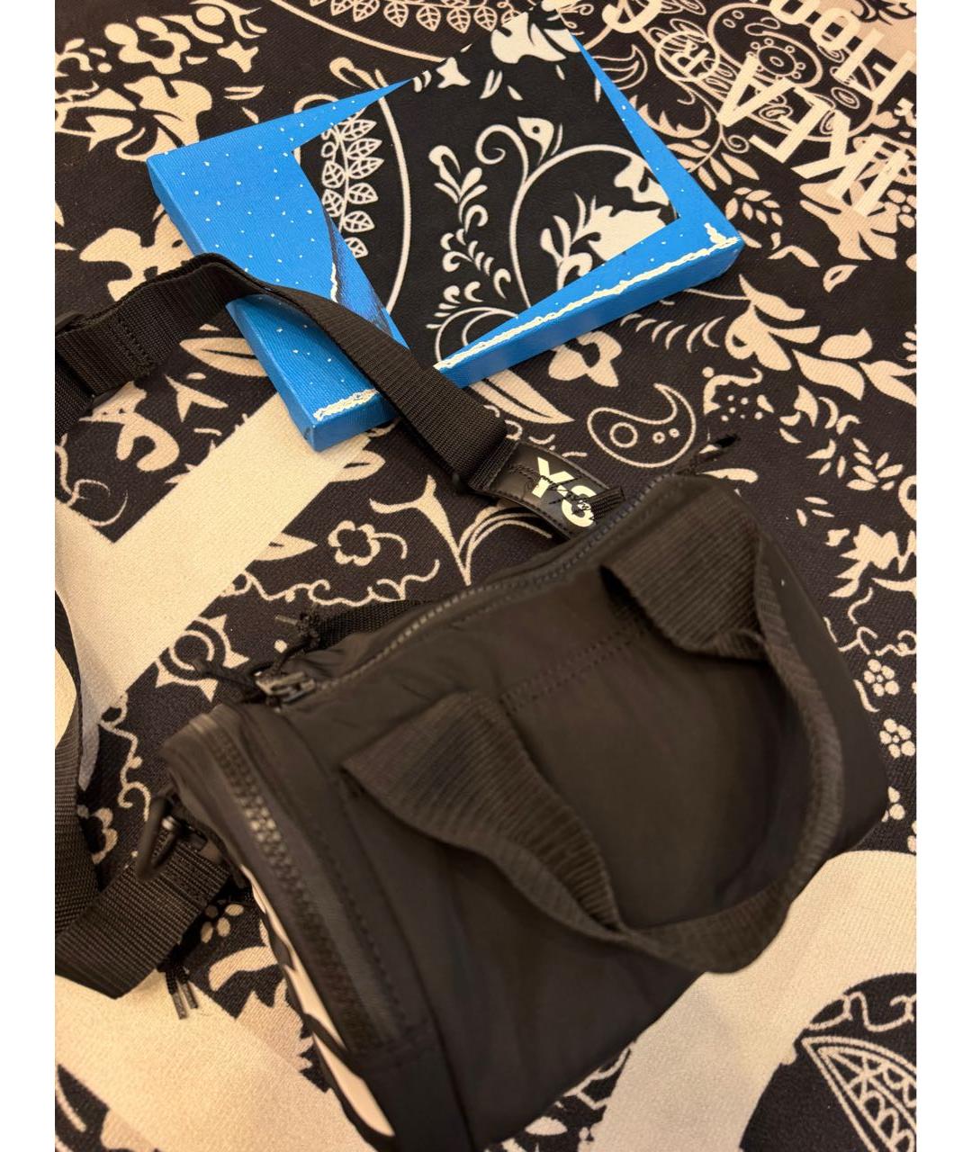 Y-3 Черная сумка на плечо, фото 3