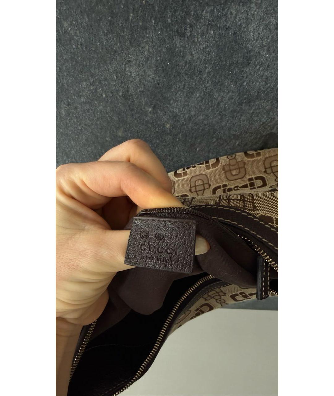 GUCCI Бежевая сумка с короткими ручками, фото 7