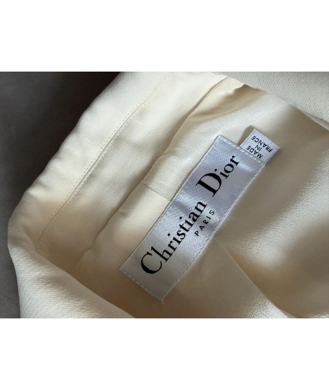 CHRISTIAN DIOR Белый хлопковый жилет, фото 2