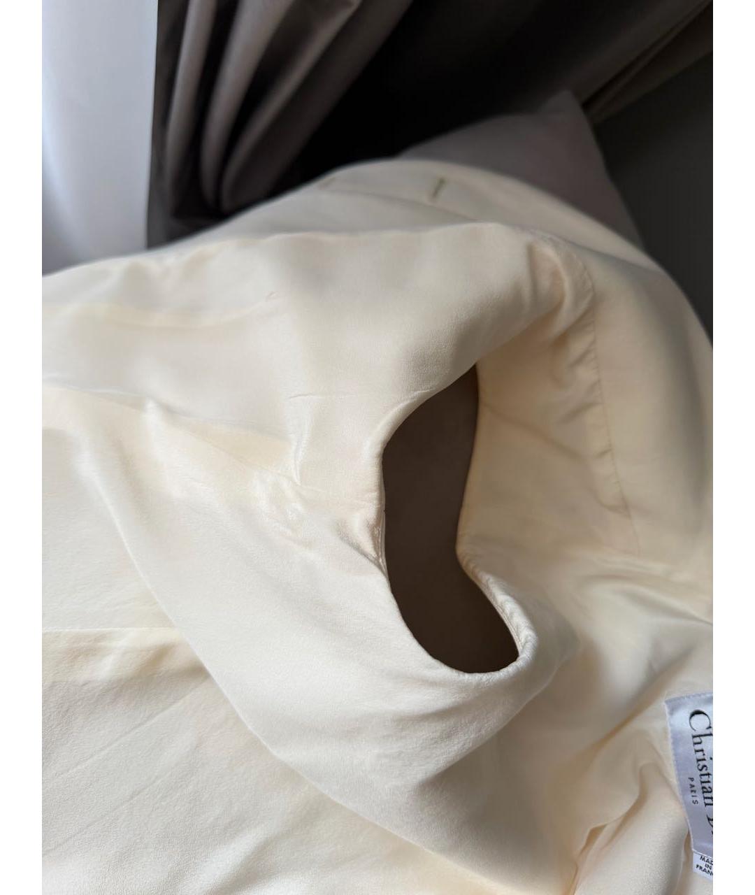 CHRISTIAN DIOR Белый хлопковый жилет, фото 7