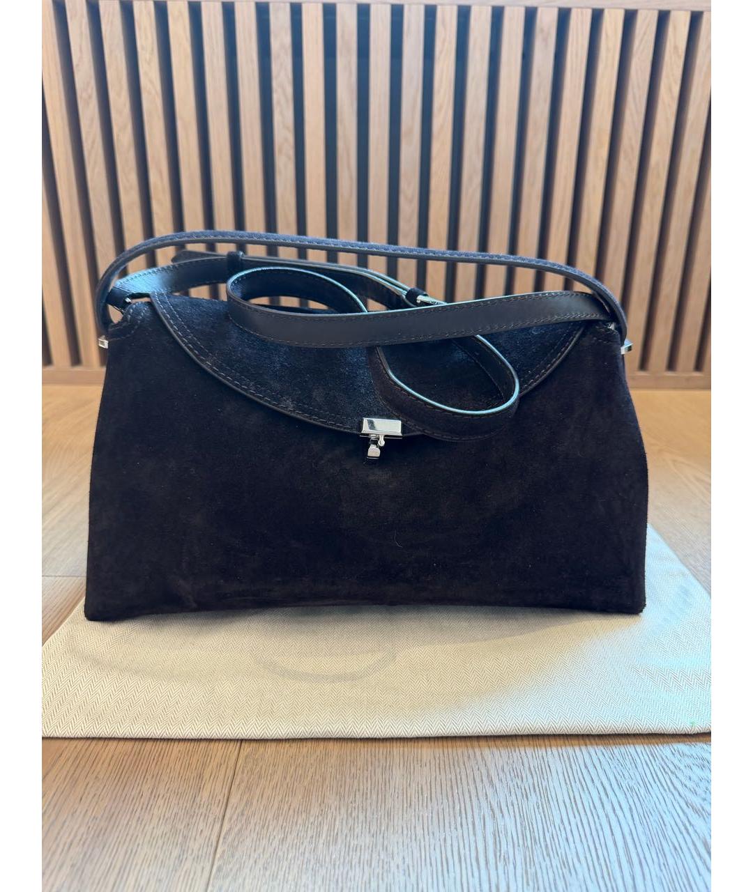 TOTEME Коричневая замшевая сумка через плечо, фото 7