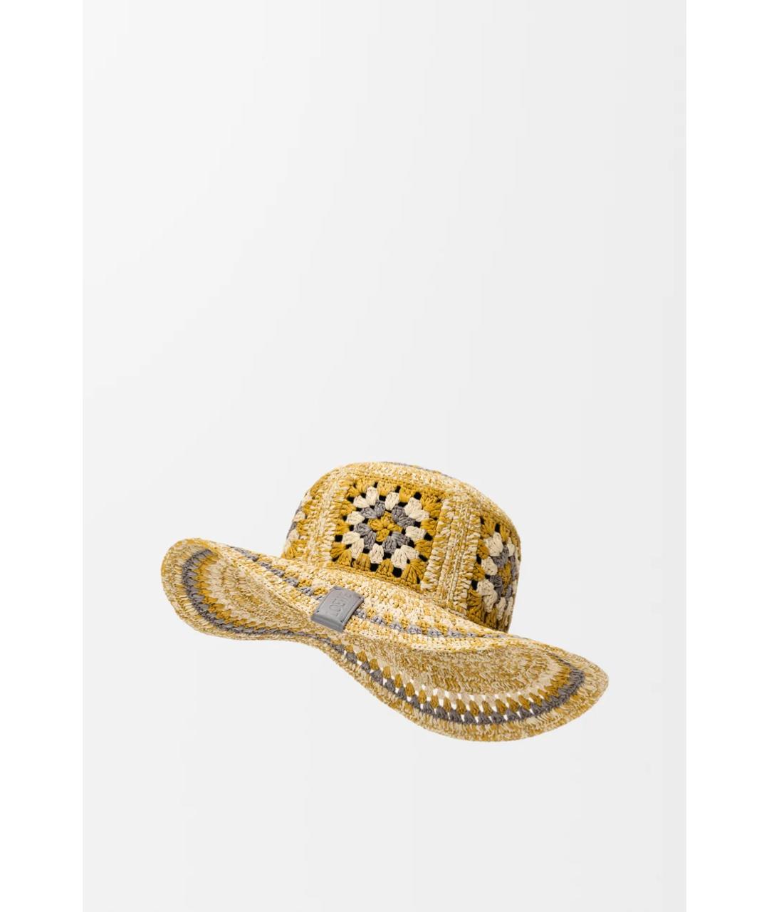 LOEWE Желтая соломенная шляпа, фото 2