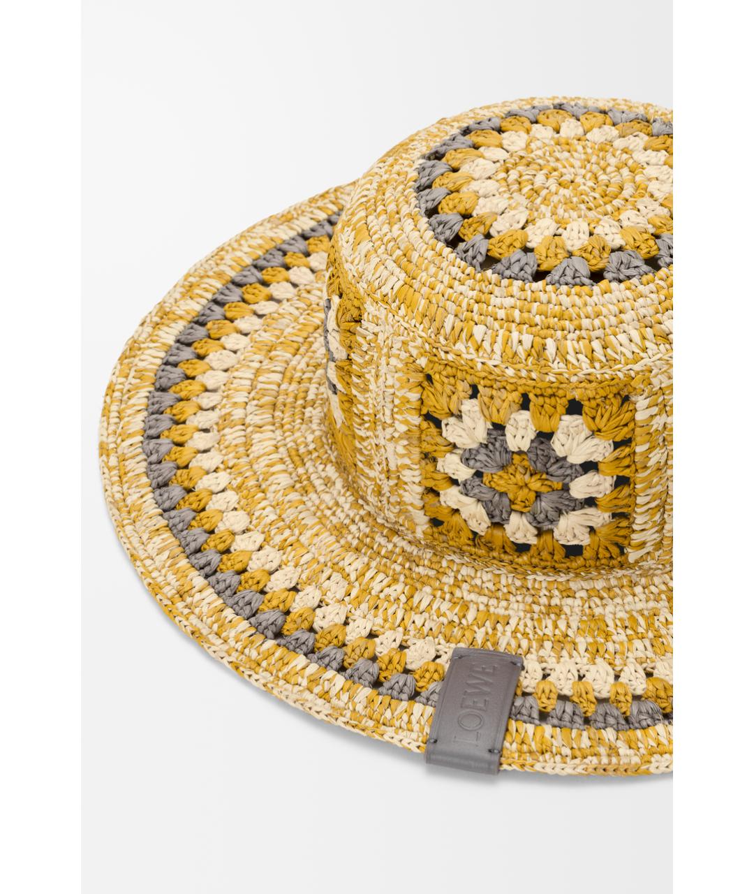 LOEWE Желтая соломенная шляпа, фото 3