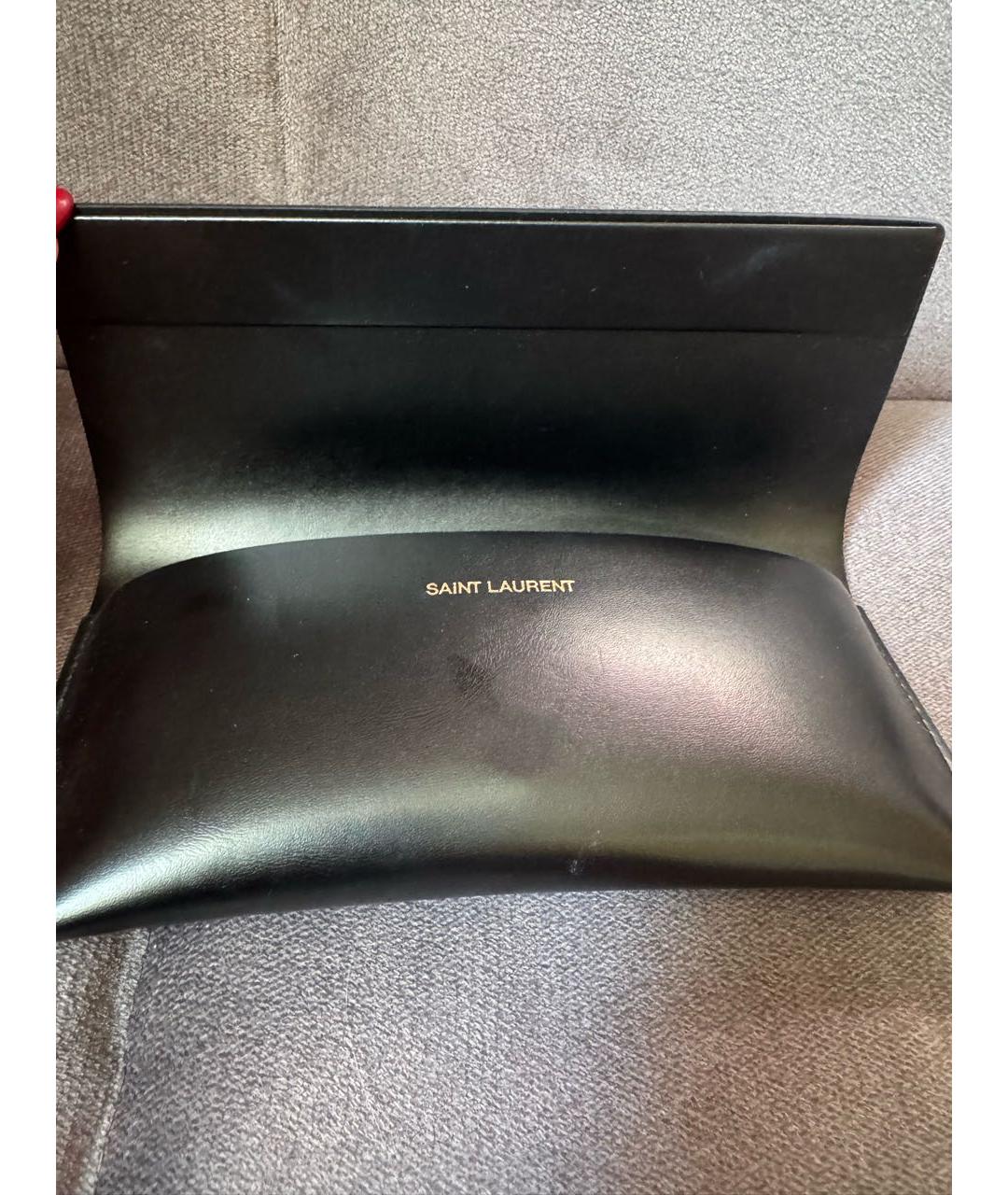 SAINT LAURENT Серебряные металлические солнцезащитные очки, фото 8