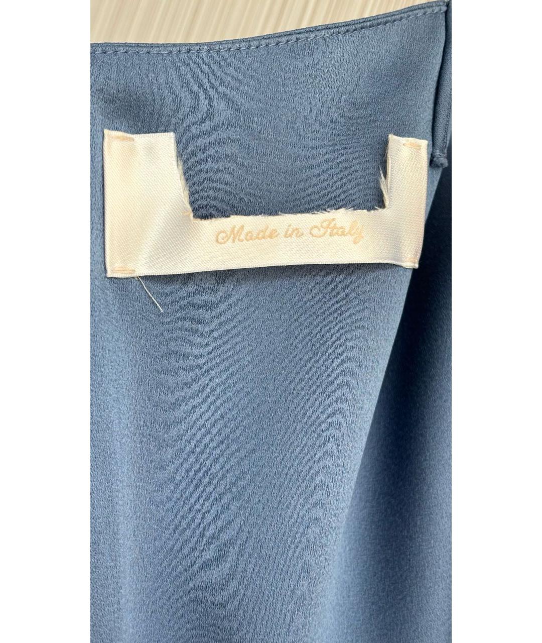 MAX MARA Голубое ацетатное вечернее платье, фото 6