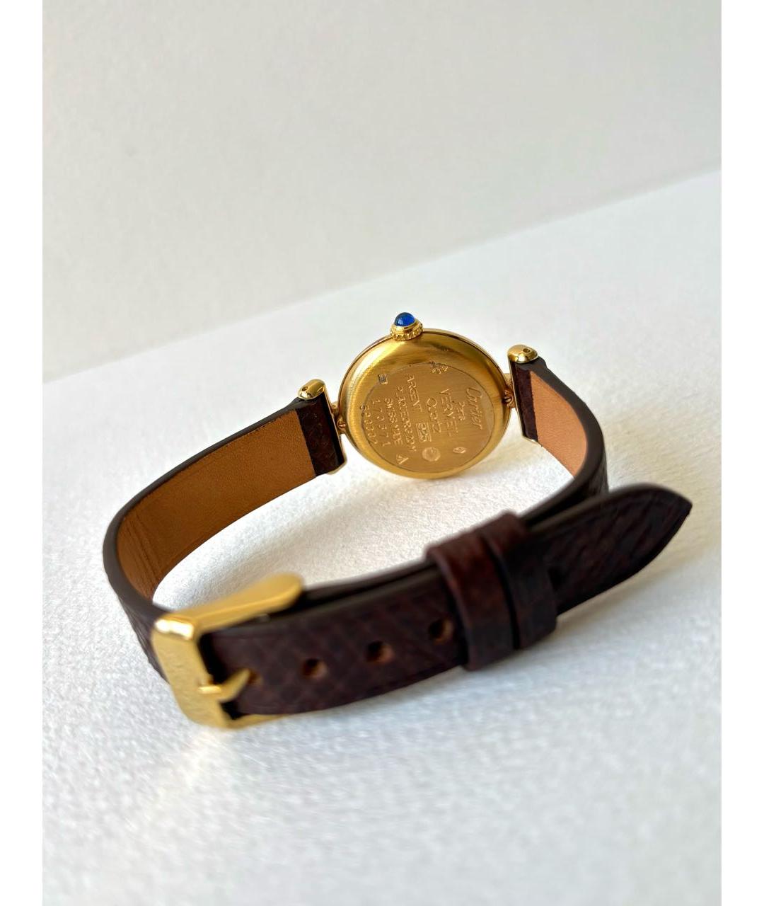 CARTIER Золотые позолоченные часы, фото 4